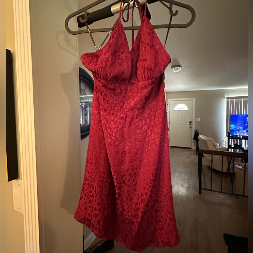 Forever 21 red halter dress